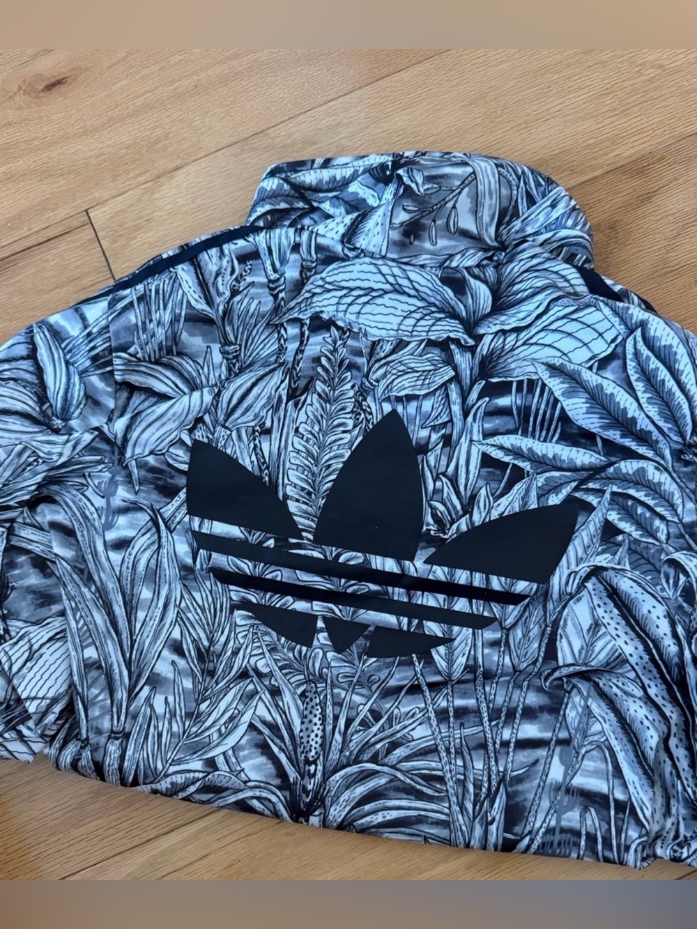 adidas Black & White Botanical Track Jacket